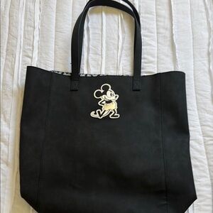 Greyscale Mickey Dark Gray/Black Tote